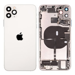 Apple iPhone 11 Pro Max - Rear Housing with Small Parts (Silver)