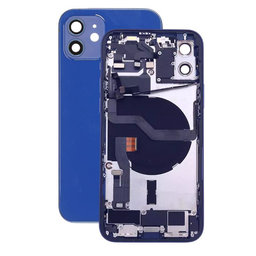 Apple iPhone 12 - Rear Housing with Small Parts (Blue)