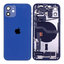 Apple iPhone 12 - Rear Housing with Small Parts (Blue)
