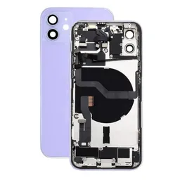 Apple iPhone 12 - Rear Housing with Small Parts (Purple)