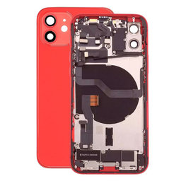Apple iPhone 12 - Rear Housing with Small Parts (Red)