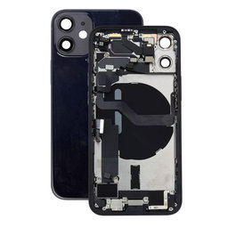 Apple iPhone 12 Mini - Rear Housing with Small Parts (Black)