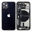 Apple iPhone 12 Mini - Rear Housing with Small Parts (Black)
