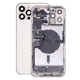 Apple iPhone 12 Pro Max - Rear Housing with Small Parts (Silver)