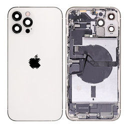 Apple iPhone 12 Pro Max - Rear Housing with Small Parts (Silver)