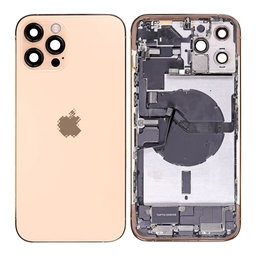 Apple iPhone 12 Pro Max - Rear Housing with Small Parts (Gold)