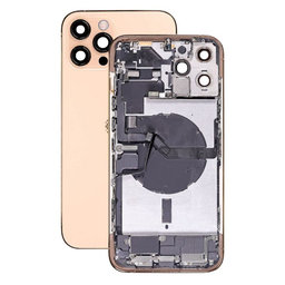 Apple iPhone 12 Pro Max - Rear Housing with Small Parts (Gold)