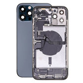 Apple iPhone 12 Pro Max - Rear Housing with Small Parts (Blue)