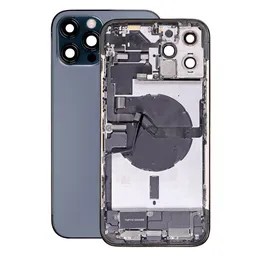 Apple iPhone 12 Pro Max - Rear Housing with Small Parts (Blue)