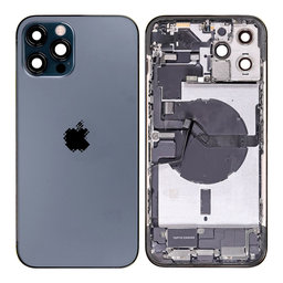 Apple iPhone 12 Pro Max - Rear Housing with Small Parts (Blue)