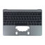 Apple MacBook 12" A1534 (Early 2015 - Mid 2017) - Top Keyboard Frame + Keyboard UK (Space Gray)