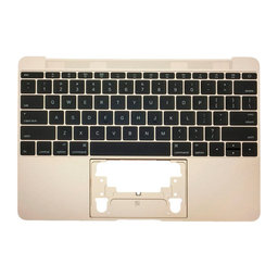 Apple MacBook 12" A1534 (Early 2015 - Mid 2017) - Top Keyboard Frame + Keyboard US (Gold)