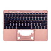Apple MacBook 12" A1534 (Early 2015 - Mid 2017) - Top Keyboard Frame + Keyboard US (Rose Gold)