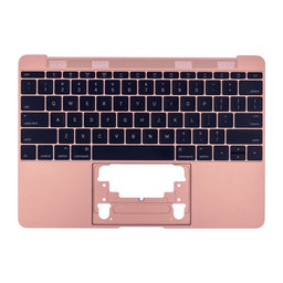 Apple MacBook 12" A1534 (Early 2015 - Mid 2017) - Top Keyboard Frame + Keyboard US (Rose Gold)