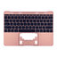 Apple MacBook 12" A1534 (Early 2015 - Mid 2017) - Top Keyboard Frame + Keyboard US (Rose Gold)