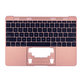 Apple MacBook 12" A1534 (Early 2015 - Mid 2017) - Top Keyboard Frame + Keyboard US (Rose Gold)