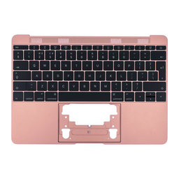 Apple MacBook 12" A1534 (Early 2015 - Mid 2017) - Top Keyboard Frame + Keyboard UK (Rose Gold)
