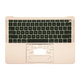 Apple MacBook Air 13" A1932 (2018 - 2019) - Top Keyboard Frame + Keyboard US (Gold)