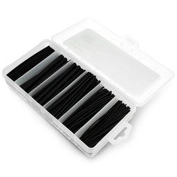 Heat Shrinkable Tube Set (Black) - 170pcs