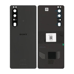 Sony Xperia 1 III - Battery Cover (Black) - A5032185A Genuine Service Pack