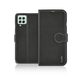 Fonex - Book Identity Case for Samsung Galaxy A22 5G, black