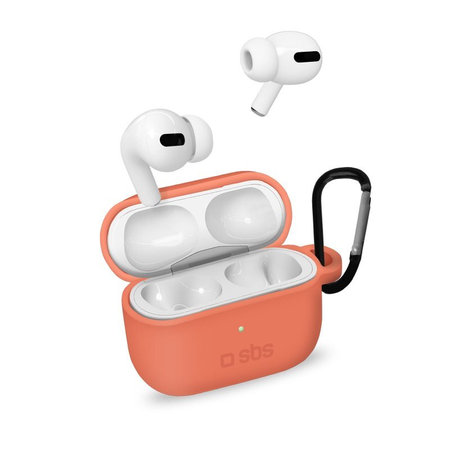 SBS - Silicon Case for Apple AirPods Pro, coral