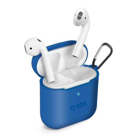 SBS - Silicon Case for Apple AirPods 2016, AirPods 2019, blue