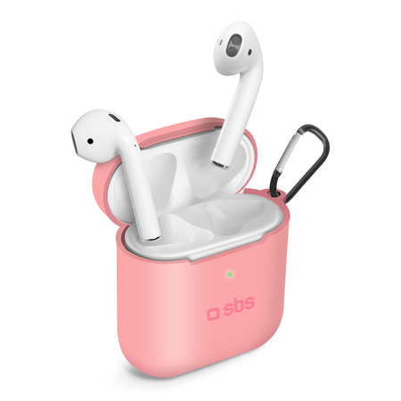 SBS - Silicon Case for Apple AirPods 2016, AirPods 2019, pink