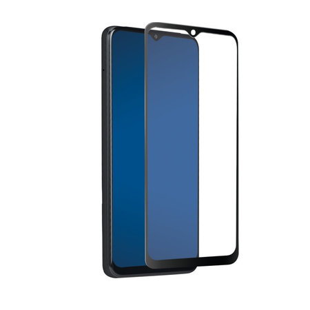 SBS - Tempered Glass Full Cover for Samsung Galaxy A03s, Black
