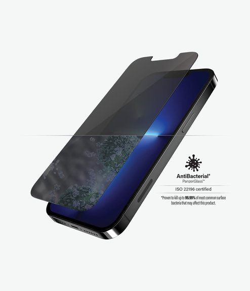 PanzerGlass - Tempered Glass Standard Fit Privacy AB for iPhone 13 Pro Max & 14 Plus, transparent