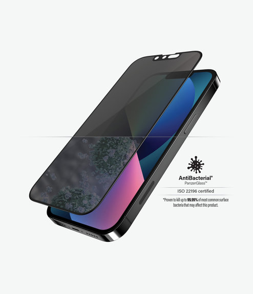 PanzerGlass - Tempered Glass Case Friendly Privacy AB for iPhone 13, 13 Pro, 14 & 16e, black