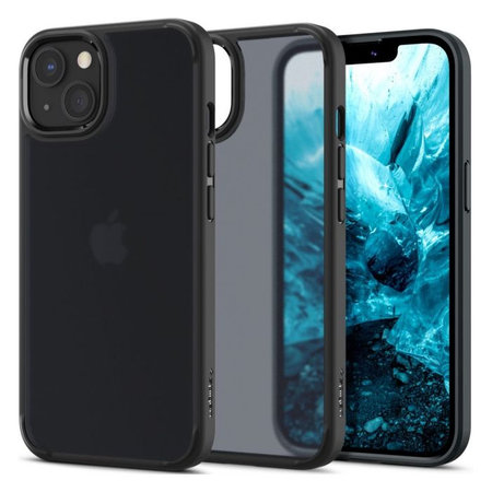 Spigen - Case Ultra Hybrid for iPhone 13, black transparent