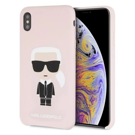 Karl Lagerfeld - Iconic Hard Case for iPhone X/Xs, pink