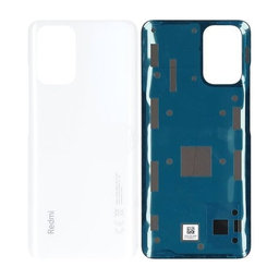 Xiaomi Redmi Note 10S - Battery Cover (Pebble White) - 55050000Z39T Genuine Service Pack
