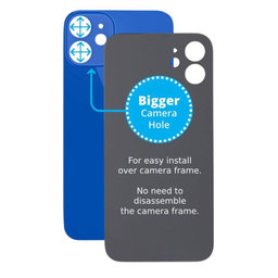 Apple iPhone 12 Mini - Rear Housing Glass with Bigger Camera Hole (Blue)