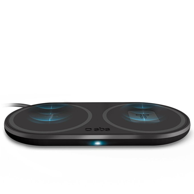SBS - Dual Wireless Charger, black