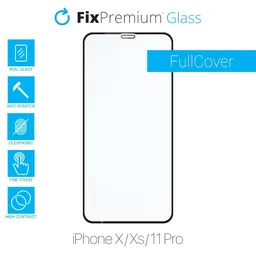 FixPremium FullCover Glass - Tempered Glass for iPhone X, Xs & 11 Pro