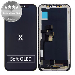 Apple iPhone X - LCD Display + Touch Screen + Frame Refurbished PRO
