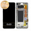 Samsung Galaxy S10 G973F - LCD Display + Touch Screen + Frame (Silver) - GH82-18850G, GH82-18835G Genuine Service Pack