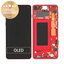 Samsung Galaxy S10 G973F - LCD Display + Touch Screen + Frame (Red) - GH82-18850H Genuine Service Pack
