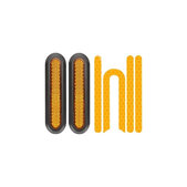 Xiaomi Mi Electric Scooter 1S, 2 M365, Essential, Pro, Pro 2 - Rear Wheel Side Decoration + Reflective Strip (Yellow)