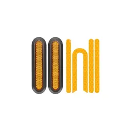 Xiaomi Mi Electric Scooter 1S, 2 M365, Essential, Pro, Pro 2 - Rear Wheel Side Decoration + Reflective Strip (Yellow)