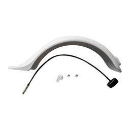 Xiaomi Mi Electric Scooter 1S, 2 M365, Pro - Rear Fender + Light with Connector (White)