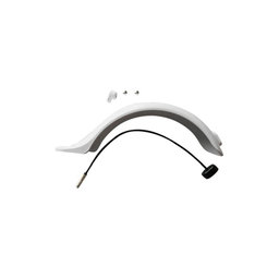 Xiaomi Mi Electric Scooter 1S, 2 M365, Pro - Rear Fender + Light with Connector (White)