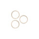 Apple iPhone 13 Pro, 13 Pro Max - Rear Camera Lens Frame (Gold) - 3pcs