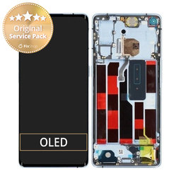 Oppo Reno 4 Pro - LCD Display + Touch Screen + Frame (Galactic Blue) - 4904737 Genuine Service Pack