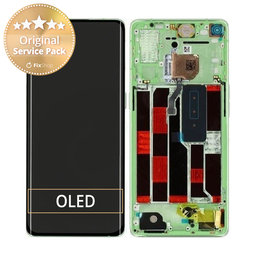 Oppo Reno 4 Pro - LCD Display + Touch Screen + Frame (Green Glitter) - 4905501 Genuine Service Pack