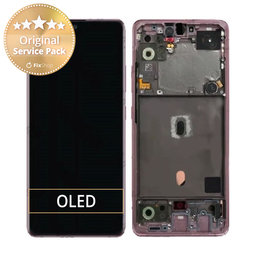 Samsung Galaxy A51 5G A516B - LCD Display + Touch Screen + Frame (Prism Cube Pink) - GH82-23100C, GH82-23124C Genuine Service Pack
