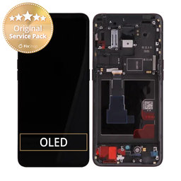 Oppo Reno 2 - LCD Display + Touch Glass + Frame (Black) - O-4902800 Genuine Service Pack