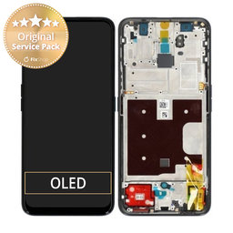 Oppo Reno 2 Z - LCD Display + Touch Glass + Frame (Black) - O-4902827 Genuine Service Pack